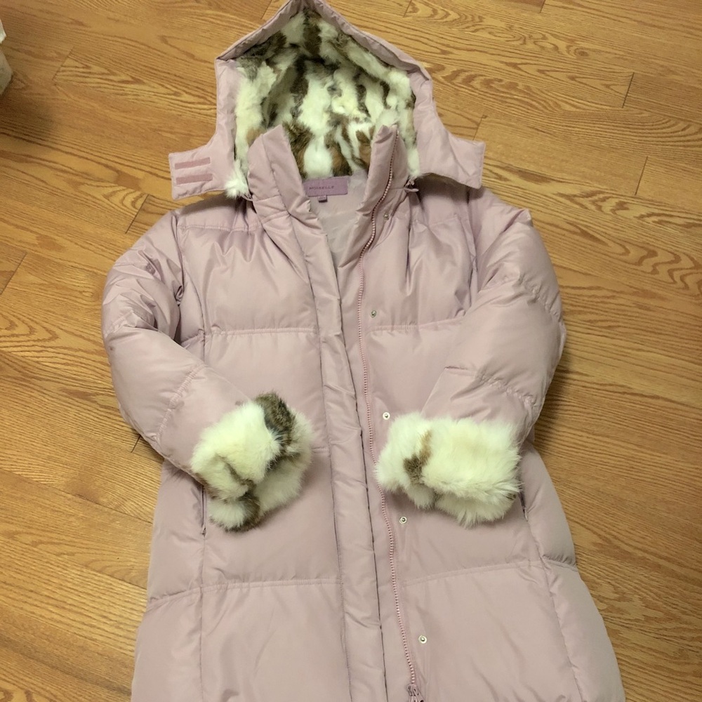 MOISELLE Winter jacket with rabbit fur